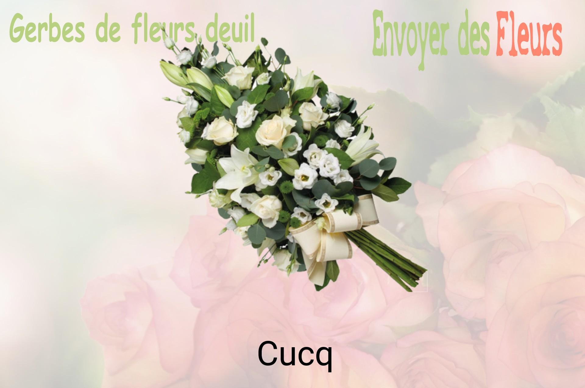 Gerbe de fleurs de deuil livrée à Cucq